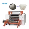 Mini surface winding label slitting machine for paper drinking straw