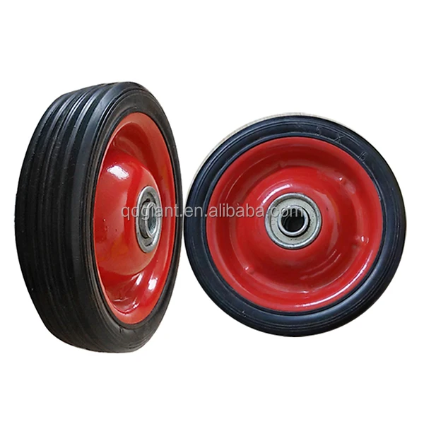 5x1.5 inches rubber solid small wheel