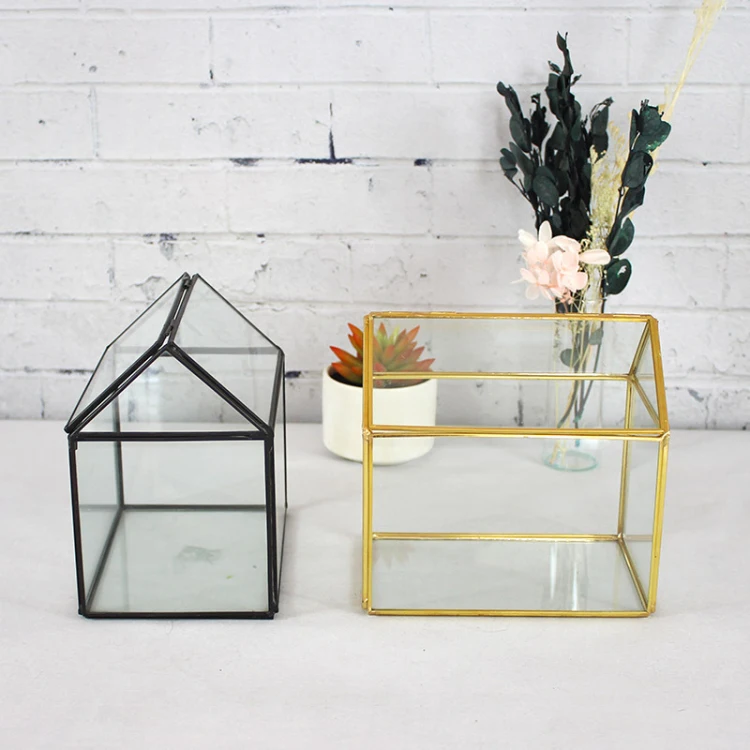 Wholesale Geometric Glass Terrarium Plant Holder Glass Terrarium