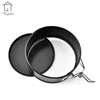4 inch Nonstick round cheesecake quiche tart spring form cake pan with removable bottom and quick-release latch