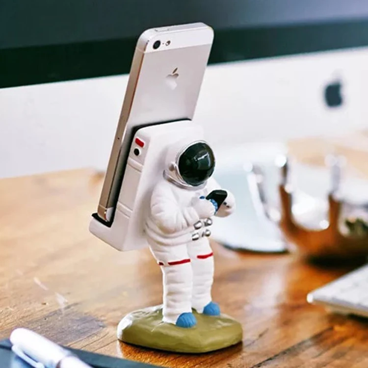 Unique Design Waterproof Eco-friendly Spaceman Resin Phone Stand Holder ...