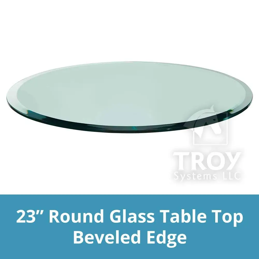 Tables Table Parts Industrial Scientific 16 Round Tempered Glass Table Top 1 2 Thick Beveled Polished Edge Bassett Glass Tiputapascz