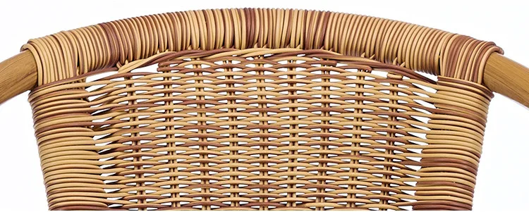 Leisure Home Furniture Stacking Plastic Rattan Wicker Dining Chair