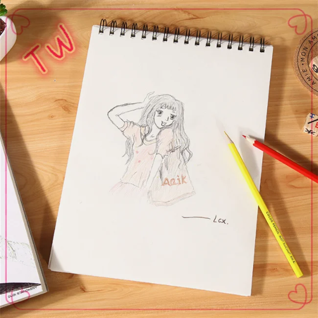 2018 New Arrival Japanese Style Sketchbook For Drawing Blank Sketch