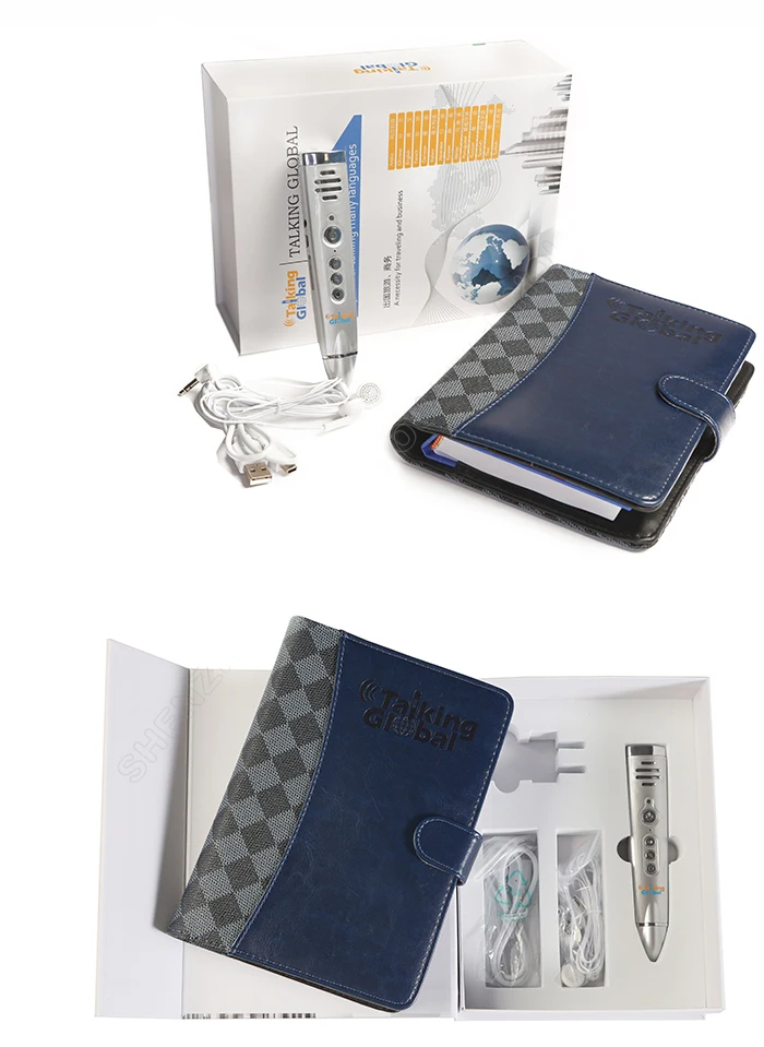 8GB Memory 14 Languages Translation Talking Pen Hot Magic Recording Pen with Audio Book Read Pen for Adult