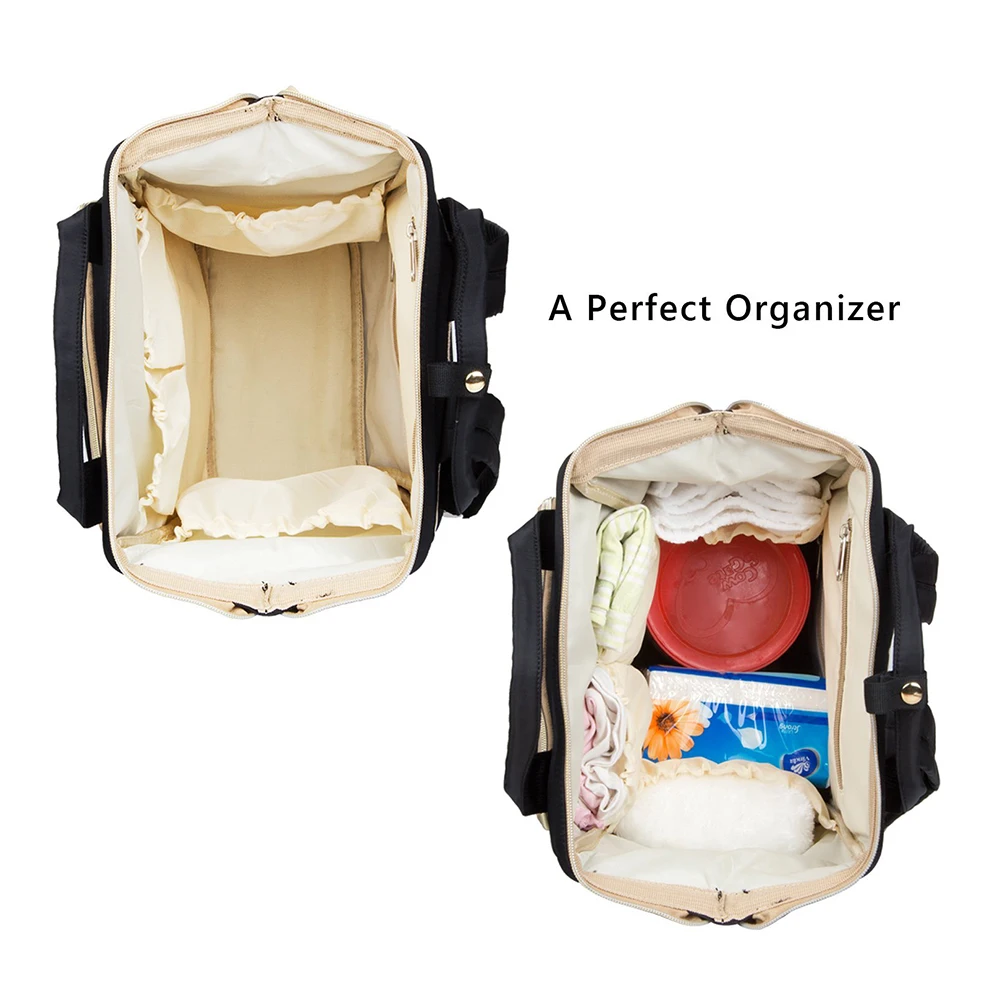 Factory wholesale fashion mummy bag waterproof nylon diaper bag backpack