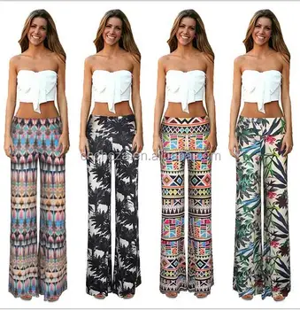 Z57243b Indian Palazzo Pants For Girls Casual Women Trousers Boho