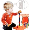 HOT Colorful Plastic Puzzle Construction Play Creative Educational Stacking Blocks Toys Set for Kids