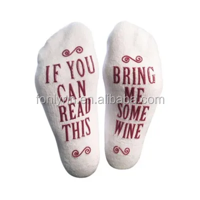 if you can read this gift Funny printing Ankle short novelty wine Socks