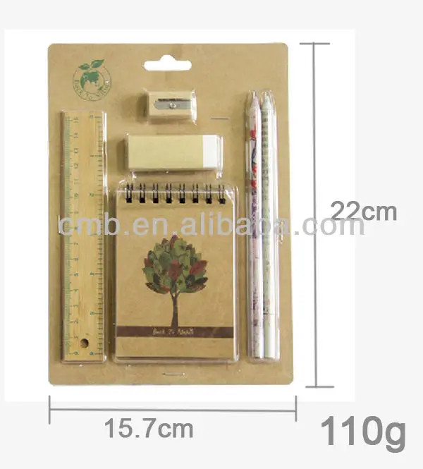 BACK TO SCHOOL ECO STATIONERY SET, View eco stationery set, back to