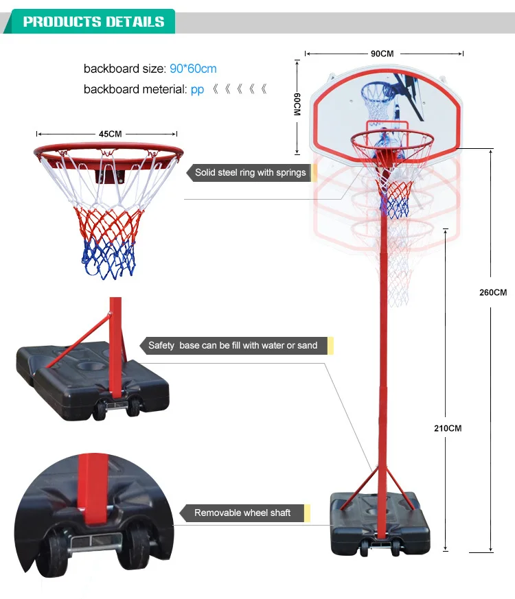 Adjustable Steel Basketball Goal Post Manufacturers - Buy Goal Post ...