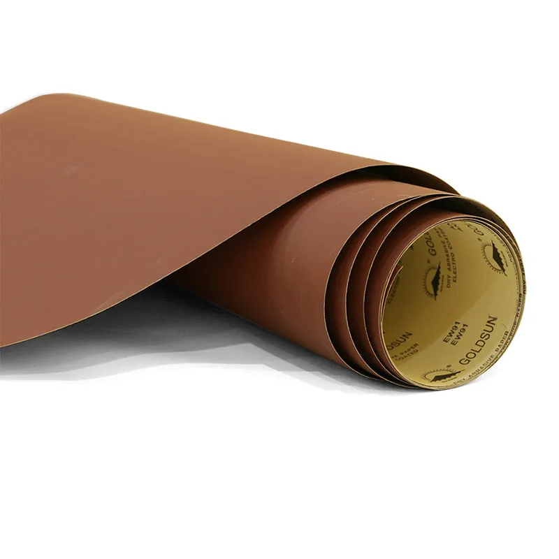 Goldsun Brand Ewt German 250g Kraft Red Abrasive Paper Jumbo Roll