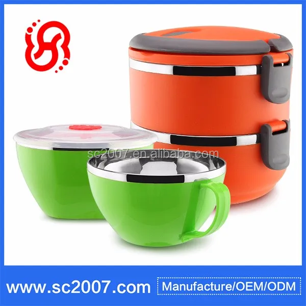 Magnetic stainless steel food storage container