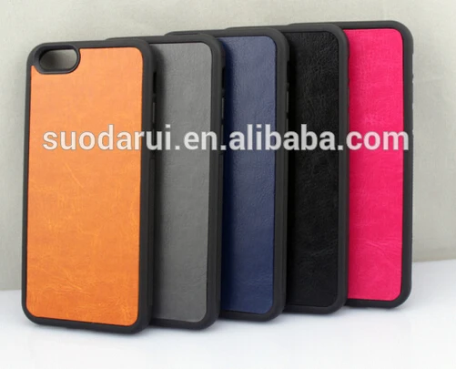 Luxury PC+TPU vintage leather case for ipod touch 6 hybrid hard case