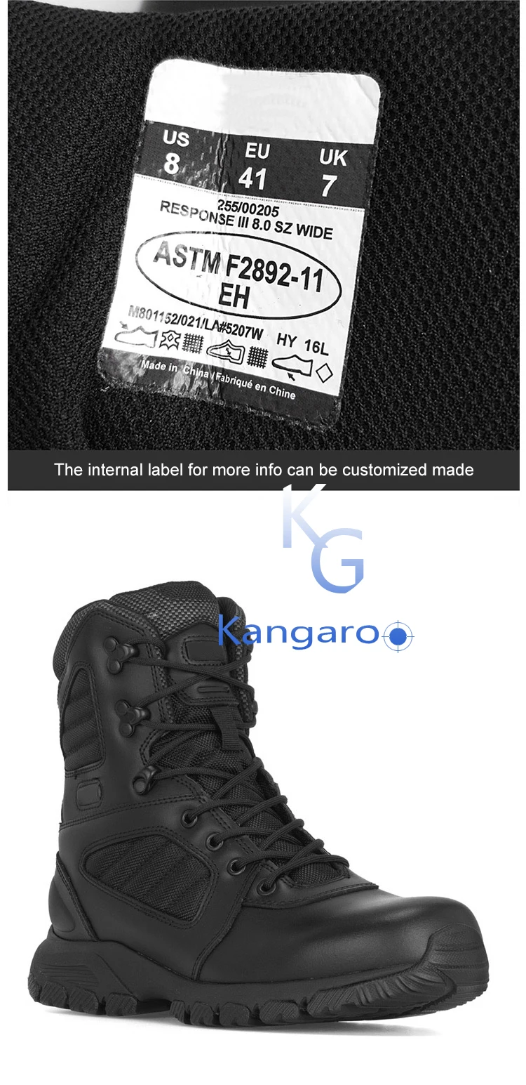 High Quality German Troops Equipment Army Tactical Combat Boots Military