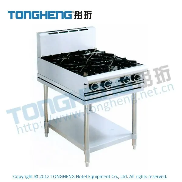 Factory Wholesale High Thermal Free Standing 4 Burners  Gas Range