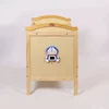 Raw material wooden design baby cradle automatic electric swing baby bed with rocker