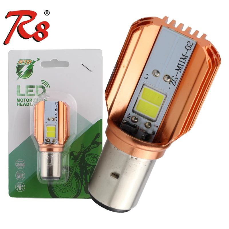 Rtd M02h 40w 4 Pcs Cob Led Motorcycle Headlight Ac Dc 918v 6500k White