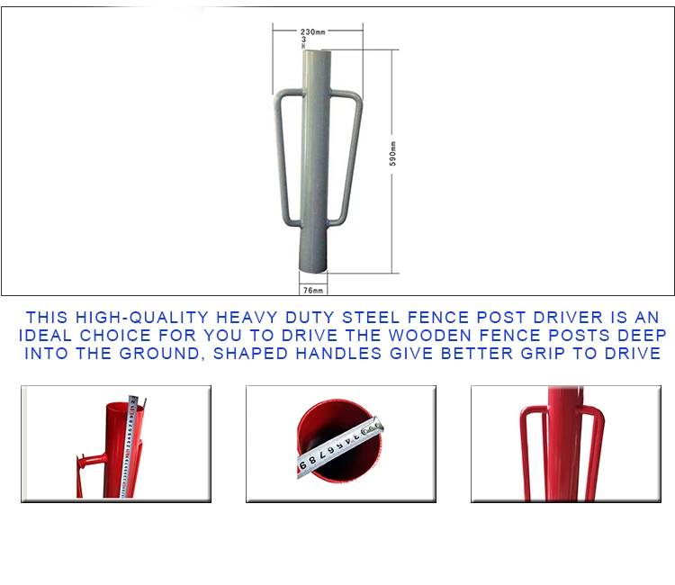 handle steel farm fence post driver