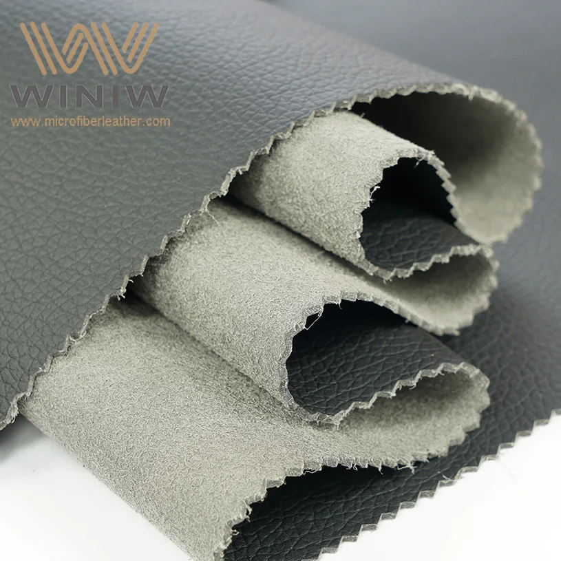 Eco Black Car Interior Decos Material Automotive Micro Fiber PU Leather 1.2mm 1.6mm