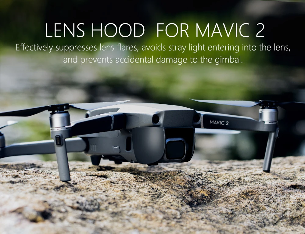 PGYTECH MAVIC 2 Pro /Zoom Lens Hood Sun Shade Glare Shield Gimbal Camera Protector for DJI Mavic 2 Pro /Zoom Drone Accessories