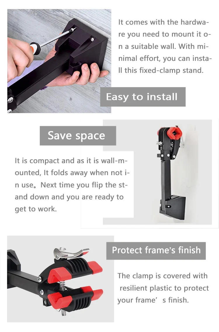 Bike accessories repair stand clamp