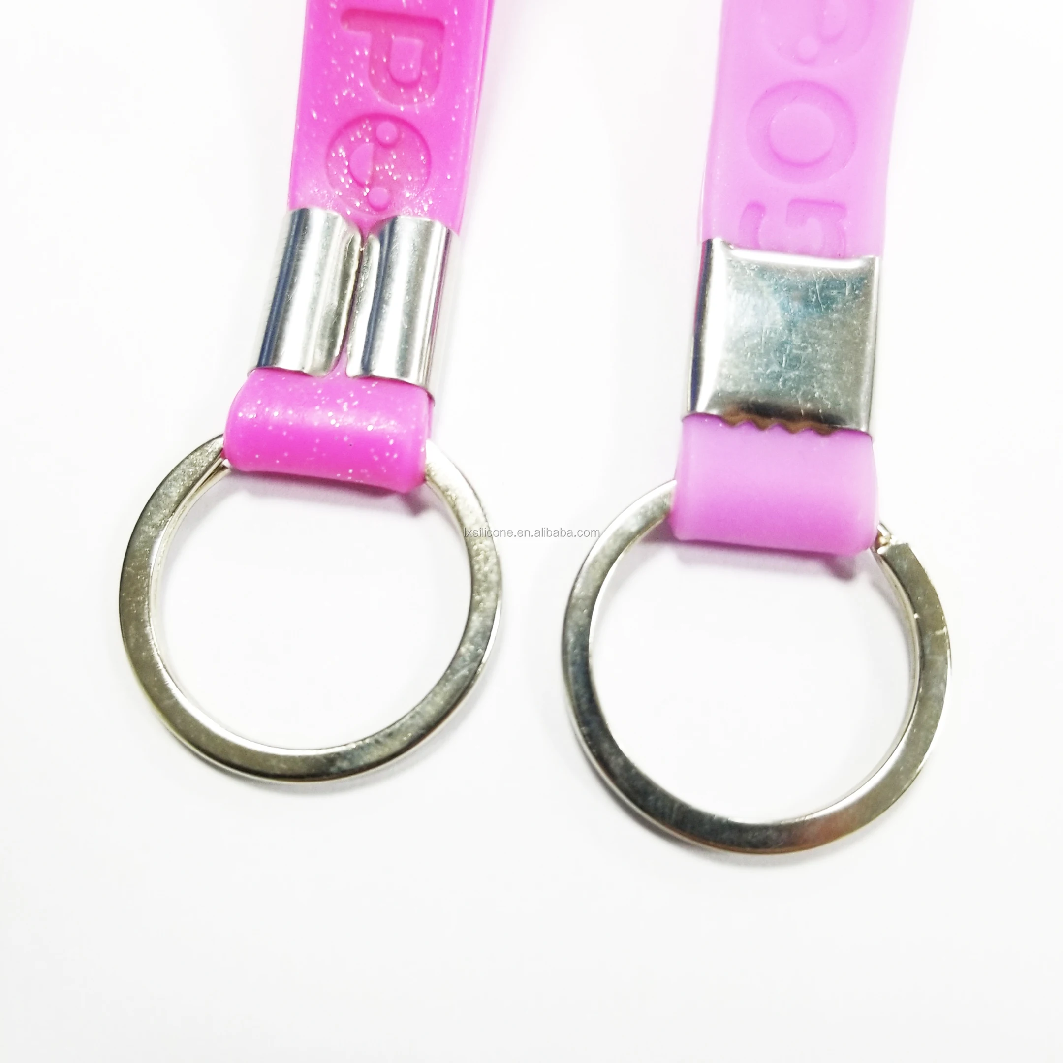 Factory Price Wholesale Custom Logo Bulk Cheap Silicone Bracelet Key