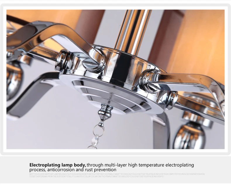 Decorate Contemporary 6 8 heads lights ceiling crystal hotel chandelier pendant for living room