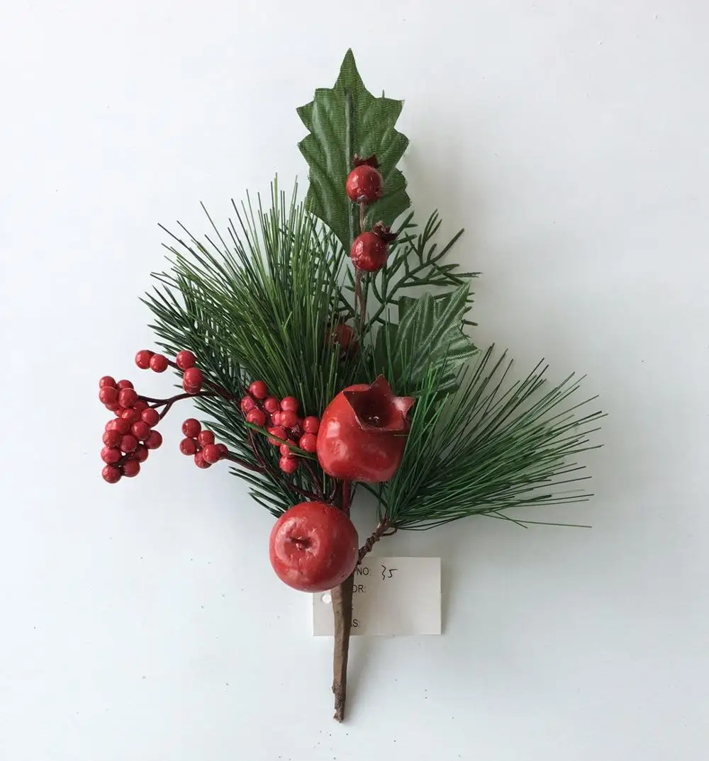 
Christmas decoration sales wholesale artificial foam flowers dried fruit 