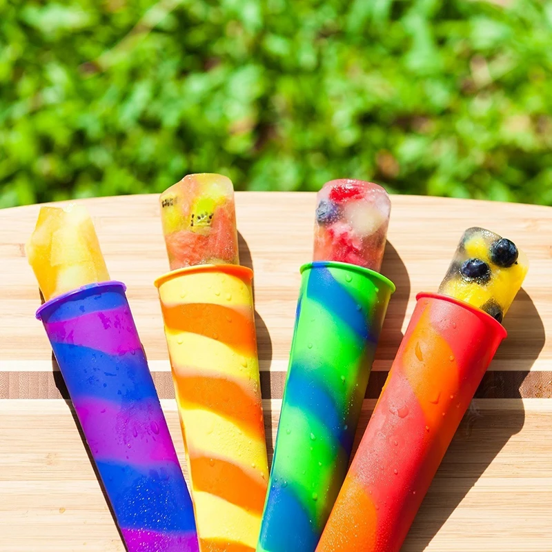 Bpa Free Eco Friendly Food Grade Reusable Easy Release Silicone Ice Pop