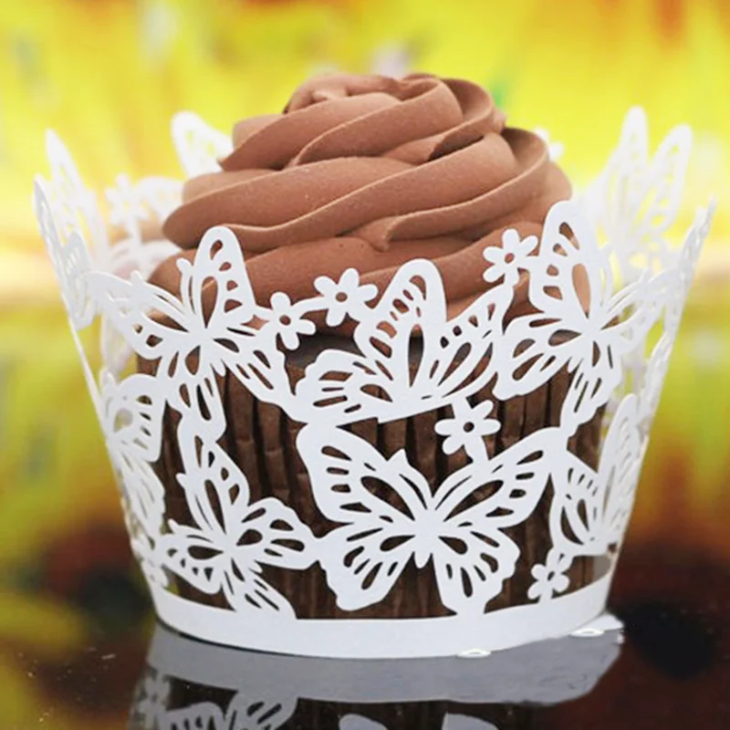 butterfly lace cupcake wrappers