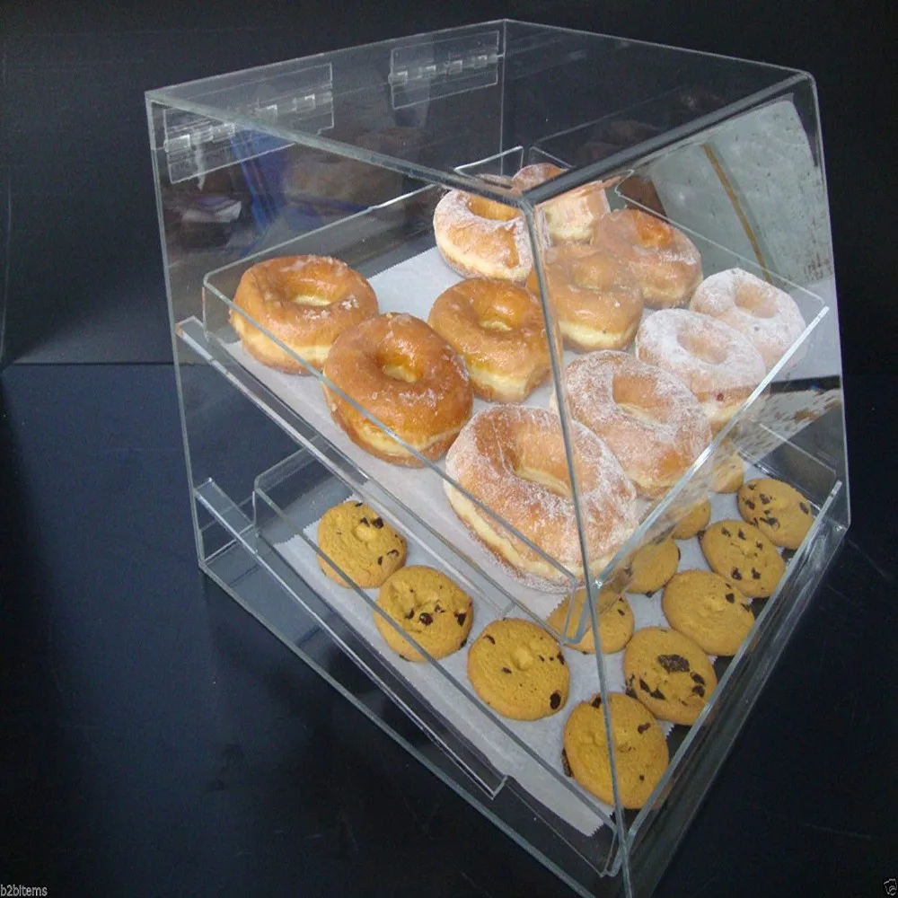Custom Acrylic Bakery Display Pastry Donut Bagels Cookie