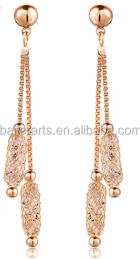 champagne color earrings