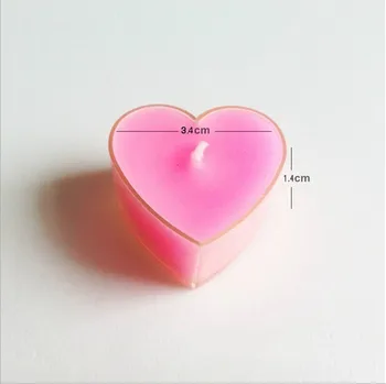 wholesale heart shape clear plastic tea light container heart container light