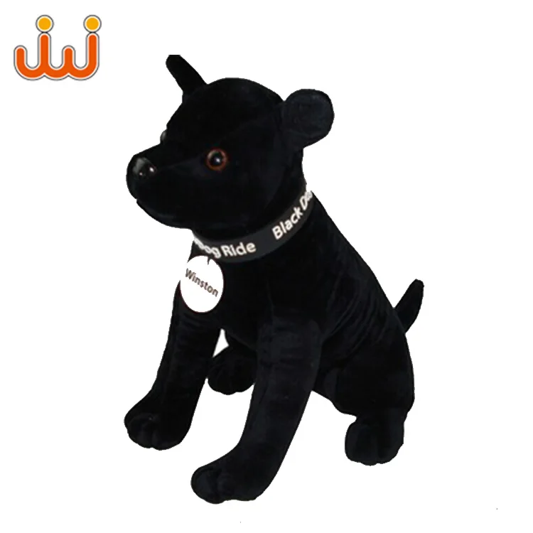 small black dog stuffed animal