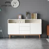 Cheap Price Natural Wood Modern Design Sideboard White Cabinet