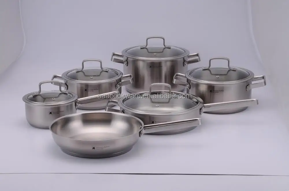 11pcs Hot Sell 316 Stainless Steel Cookware Palm Restaurant Cookware