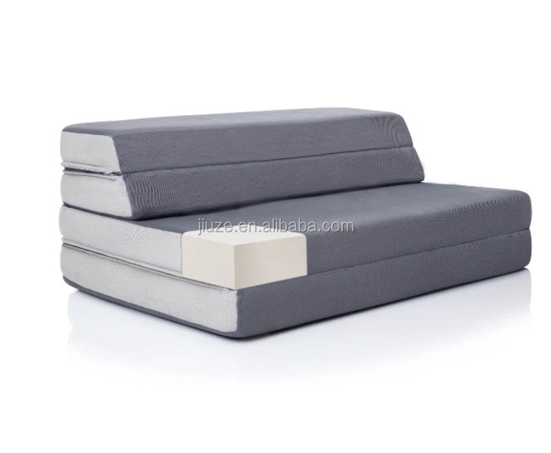 Sofa Dual Use 4 Pieces Folding Memory Foam Mattress 4 Pieces Folding Memory Foam Mattress