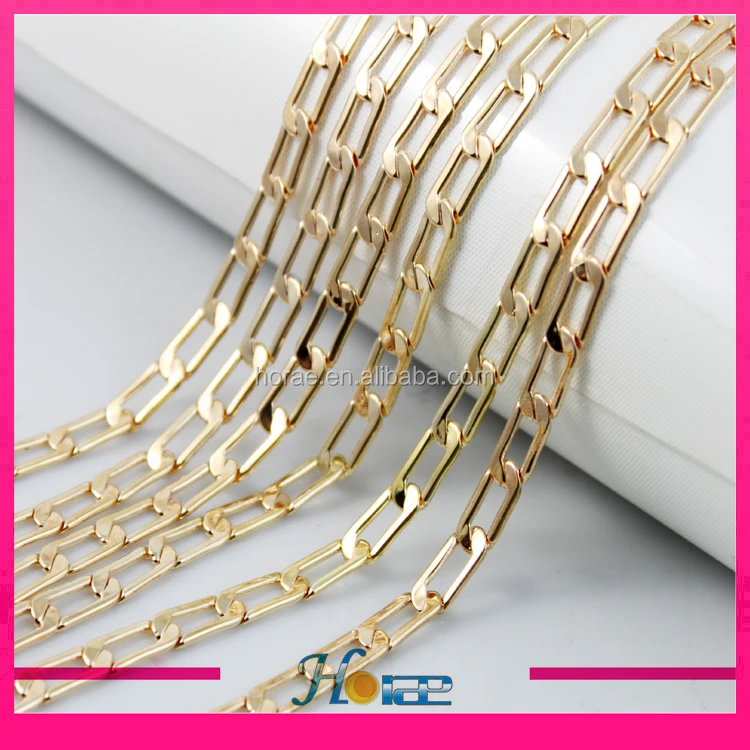 High Quality Wholesale Gold Color Brass Chain For Jewelry And Bags