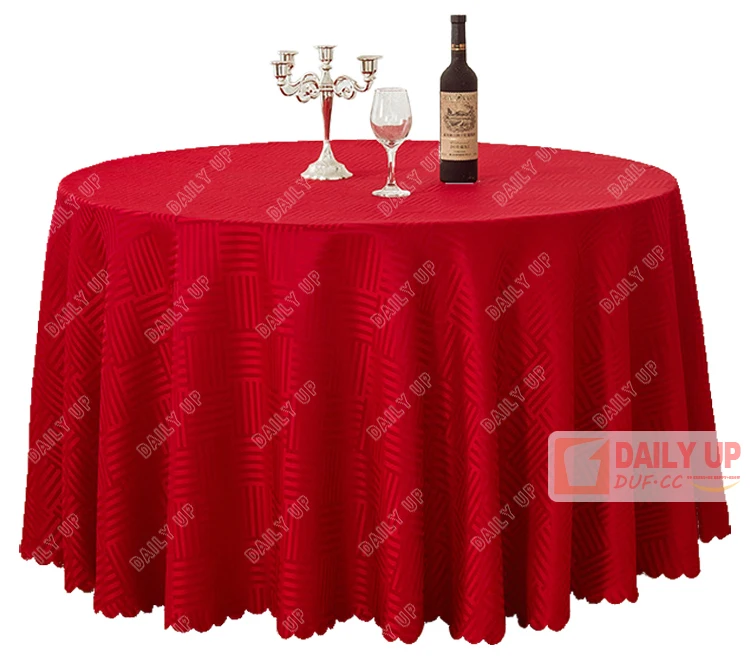 Polyester Plain Table Cloth Mit-Colour Cheap Round Table Cover Hotel Overlay Restaurant Table Cover