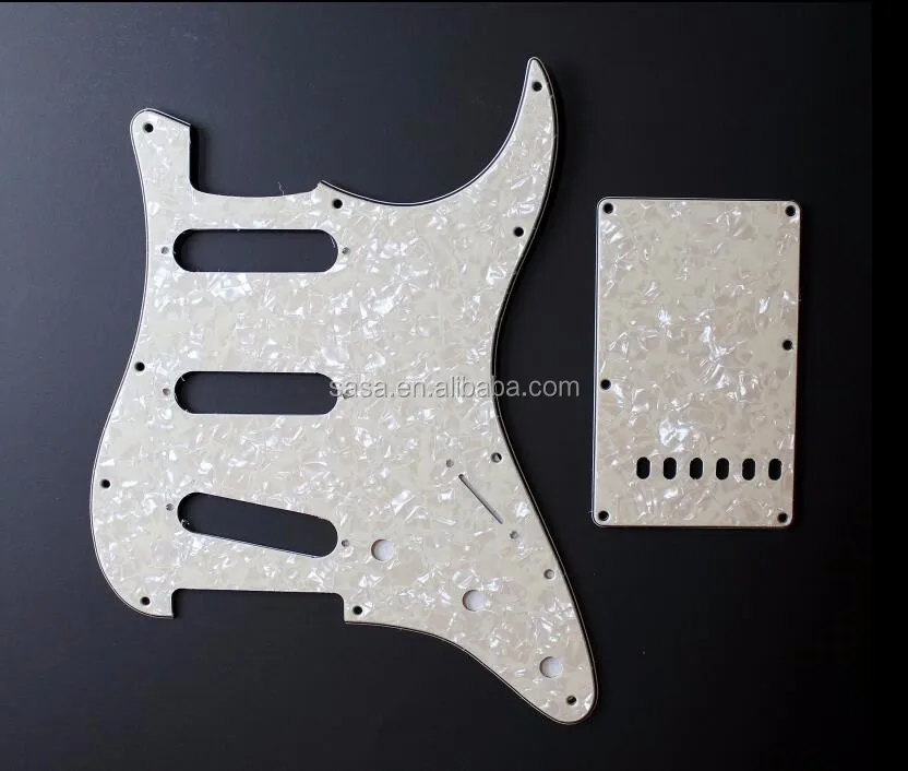 Guitar Aged Pearl Stratocaster Pickguard & Tremolo Cover Buy Acoustic