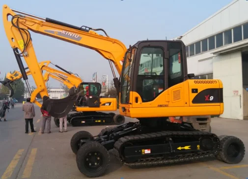 New China Excavator X9 Wheeled Crawler Excavator 9 Ton Digger