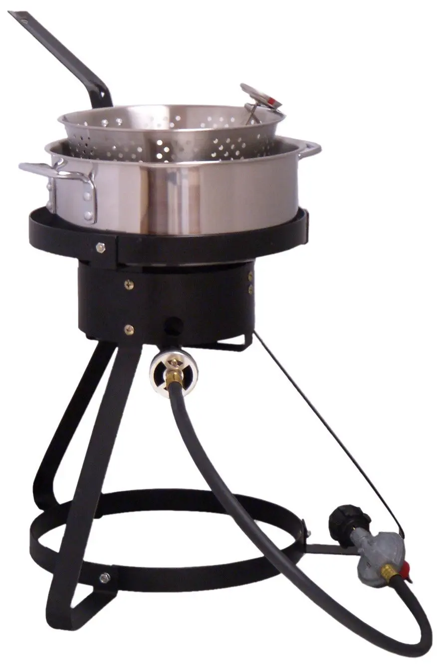 King Kooker 1645 16-Inch Bolt Together Outdoor Propane Cooker Package with ...