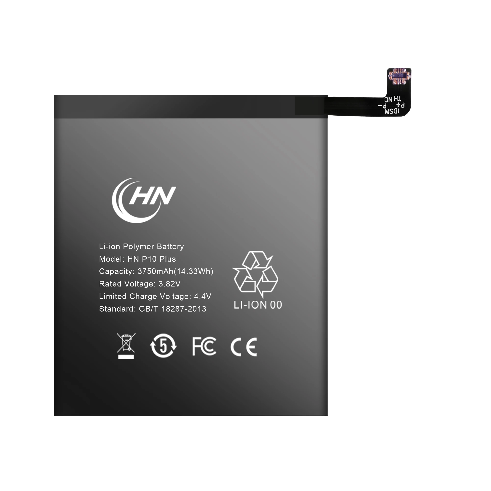 工厂定制的 li ion 3.8 v 37500 mah 电池适用于华为 p10 plus nova 3