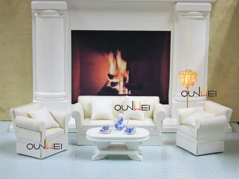 Luxury Office Furniture Wood Furniture Design Sofa Set Dollhouse