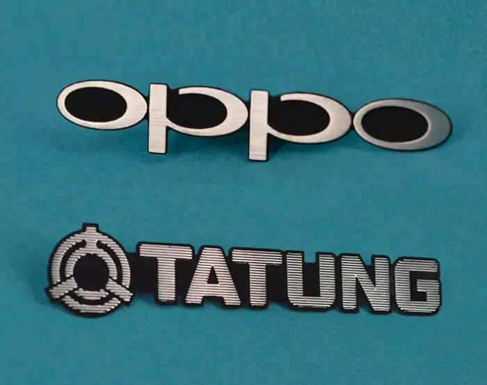 embossed letters metal tag