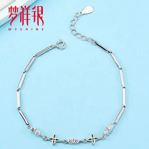 Myshine Fashion Jewelry Supply 925 Sterling Silver Bracelet