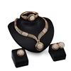 Fashion dulhan jewellery set necklace and earring jewelry set, fashion 18k gold plated jewelry set