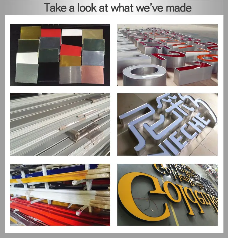 High Quality Aluminum Sign Trim Cap Profile For Channel Letters Making