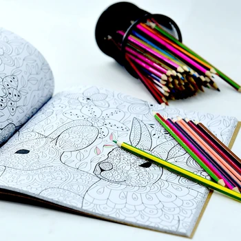 notebook colouring with pencils / crayons/ coloring book